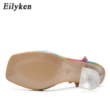 Cargar imagen en el visor de la galería, Sandalias Gladiador Zapatos Sexy Tacones Altos Fiesta de Verano Hebillas Bombas 3 Colores Diferentes Tallas Hasta la Europea 42