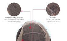 Carregar imagem no visualizador da galeria, Peruca de Cabelo Humano Lace Front Remy Brasileiro Pré Arrancada 4x4/13x4/13x6 Fecho 20" - 34" Liso Frontal de Renda 180% - 220% Densidade