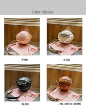 Carregar imagem no visualizador da galeria, Bolsa de Ombro Tote de Luxo Designer de Basquetebol em Cadeia de PU Bonita