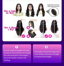 Carica l'immagine nel visualizzatore di Gallery, Evidenzia parrucca peruviana color rosa rosa con capelli umani Remy ondulati, frontale in pizzo trasparente, varie dimensioni di chiusura, densità 150%/180% fino a 32 pollici