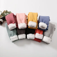 Lade das Bild in den Galerie-Viewer, Elastische, hoch taillierte, dicke, warme, flauschige Harem-Sweatpants