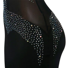 Load image into Gallery viewer, One Sleeve Sheer Mesh Rhinestone Crystal Evening Bodycon Maxi Dress