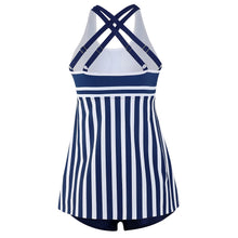 Carregar imagem no visualizador da galeria, Conjunto de Tankini de 2 Peças com Recortes e Mistura