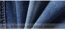 Charger l'image dans la visionneuse de la galerie,Jean en denim cropped taille haute