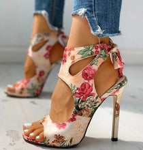 Carregar imagem no visualizador da galeria, Sandálias Peep Toe com Cadarço, Tira no Tornozelo, Saltos Finos, Pumps Stiletto em 3 Cores Diferentes
