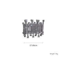 Carregar imagem no visualizador da galeria, Pulseira de Moda com Strass Completa Hipérbole Brilhante Cristal Linha Elástica Bangle