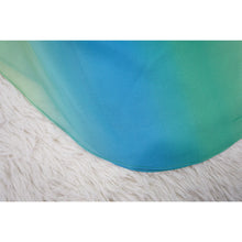 Carregar imagem no visualizador da galeria, Blusa Top de Chiffon com Estampa, Gola O, Mangas Asa de Morcego Plissadas Irregulares e Laço nas Costas