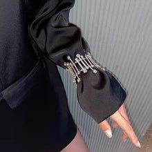 Carregar imagem no visualizador da galeria, Pulseira de Moda com Strass Completa Hipérbole Brilhante Cristal Linha Elástica Bangle