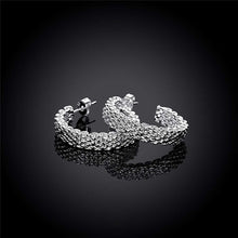 Carregar imagem no visualizador da galeria, Brincos de argola redondos em prata esterlina 925