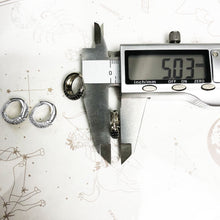 Carregar imagem no visualizador da galeria, Brincos de Argola Articulada em Forma de Gota de Água em Prata Esterlina 9.25 Pura