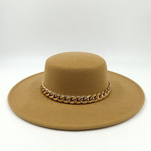 Carregar imagem no visualizador da galeria, 9,5cm Chapéu Fedora Jazz de Aba Reta Topo Reto Lado Reto Cores Sólidas Unissexo