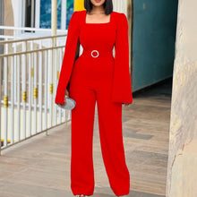 Carregar imagem no visualizador da galeria, Macacão Formal de Escritório de Cintura Alta