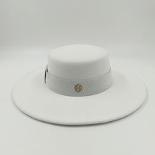 Carregar imagem no visualizador da galeria, 9,5cm Chapéu Fedora Jazz de Aba Reta Topo Reto Lado Reto Cores Sólidas Unissexo