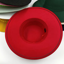 Carregar imagem no visualizador da galeria, 9,5cm Chapéu Fedora Jazz de Aba Reta Topo Reto Lado Reto Cores Sólidas Unissexo