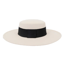 Carregar imagem no visualizador da galeria, Chapéu Fedora de Lã de Inverno com Aba Larga de 10CM para Casamento Jazz Flat Top
