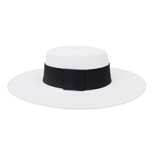 Carregar imagem no visualizador da galeria, Chapéu Fedora de Lã de Inverno com Aba Larga de 10CM para Casamento Jazz Flat Top