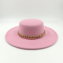 Carregar imagem no visualizador da galeria, 9,5cm Chapéu Fedora Jazz de Aba Reta Topo Reto Lado Reto Cores Sólidas Unissexo