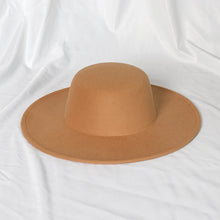 Carregar imagem no visualizador da galeria, 9,5cm Chapéu Fedora Jazz de Aba Reta Topo Reto Lado Reto Cores Sólidas Unissexo