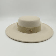 Carregar imagem no visualizador da galeria, 9,5cm Chapéu Fedora Jazz de Aba Reta Topo Reto Lado Reto Cores Sólidas Unissexo