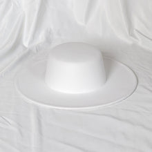 Carregar imagem no visualizador da galeria, 9,5cm Chapéu Fedora Jazz de Aba Reta Topo Reto Lado Reto Cores Sólidas Unissexo