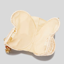 Carregar imagem no visualizador da galeria, Bolsa de Ombro Transversal de Palha Concha de Moda, Bolsa de Vime Designer de Rattan/Clutch