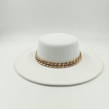 Carregar imagem no visualizador da galeria, 9,5cm Chapéu Fedora Jazz de Aba Reta Topo Reto Lado Reto Cores Sólidas Unissexo