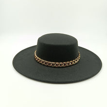 Carregar imagem no visualizador da galeria, 9,5cm Chapéu Fedora Jazz de Aba Reta Topo Reto Lado Reto Cores Sólidas Unissexo