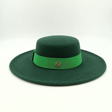 Carregar imagem no visualizador da galeria, 9,5cm Chapéu Fedora Jazz de Aba Reta Topo Reto Lado Reto Cores Sólidas Unissexo