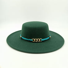 Carregar imagem no visualizador da galeria, 9,5cm Chapéu Fedora Jazz de Aba Reta Topo Reto Lado Reto Cores Sólidas Unissexo