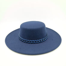 Carregar imagem no visualizador da galeria, 9,5cm Chapéu Fedora Jazz de Aba Reta Topo Reto Lado Reto Cores Sólidas Unissexo