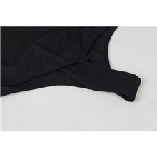 Cargar imagen en el visor de la galería, Body de manga larga talla grande XL 3XL 5XL body de encaje transparente con escote en V sexy