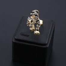 Charger l'image dans la visionneuse de la galerie,Bijoux en cristal de tigre exquis, ensemble de collier, boucles d'oreilles, bague et bracelet de luxe pour mariage