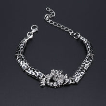 Charger l'image dans la visionneuse de la galerie,Bijoux en cristal de tigre exquis, ensemble de collier, boucles d'oreilles, bague et bracelet de luxe pour mariage