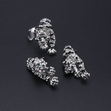 Charger l'image dans la visionneuse de la galerie,Bijoux en cristal de tigre exquis, ensemble de collier, boucles d'oreilles, bague et bracelet de luxe pour mariage