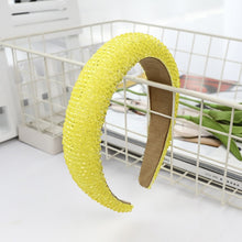 Carregar imagem no visualizador da galeria, Tiara de Casamento Artesanal Almofadada com Cristais Barrocos Faixa de Cabeça Luxuosa Acessórios de Cabelo para Noivas com Diamantes