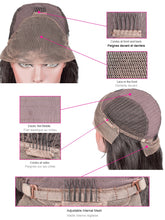 Carregar imagem no visualizador da galeria, Peruca de Renda Frontal HD Ondas de Água Brasileira Peruca de Cabelo Humano Renda Frontal Úmida e Ondulada Peruca de Ondas Profundas Soltas