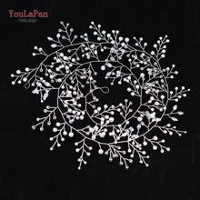 Charger l'image dans la visionneuse de la galerie,VousLaPan Accessoires de cheveux de mariée bohème Diadème en cristal et strass Bandeau de mariée Tiara Bijoux de cheveux Coiffure