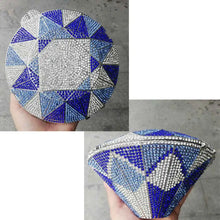 Carregar imagem no visualizador da galeria, Forma de Diamante Geométrico Clutch de Cristal/ Diamante Várias Cores
