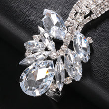 Carregar imagem no visualizador da galeria, Exagerado Conjunto de Pulseira e Brincos de Cobra Luxuosos com Cristais e Strass Vendidos em Conjunto ou Separadamente 2 Cores Disponíveis
