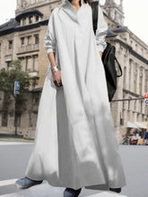 Lade das Bild in den Galerie-Viewer, Stylish Vintage Long Sleeve Loose Sundress Casual Long Maxi Dress Kaftan 12 Colors/Prints Available
