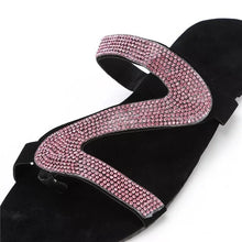 Carregar imagem no visualizador da galeria, Chinelo Rasteiro de Gel Macio Bling Slide Sandália 4 Cores Diferentes Disponíveis
