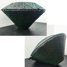 Carregar imagem no visualizador da galeria, Forma de Diamante Geométrica Clutch de Diamante/Cristal Várias Cores
