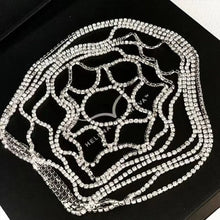 Carregar imagem no visualizador da galeria, Tiaras de Malha com Múltiplas Camadas de Strass/Diamante Completo Corrente para a Cabeça Acessório de Cabelo Oco Peça de Cabeça Chapéu Joalharia 2 Designs Diferentes/2 Cores Diferentes Disponíveis
