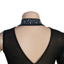 Carregar imagem no visualizador da galeria, Vestido Maxi Bodycon de Festa com Uma Manga, Tule Transparente e Cristais de Strass
