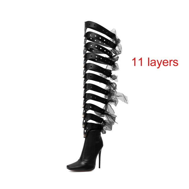 Bottes noires Glamour Talons hauts de 5